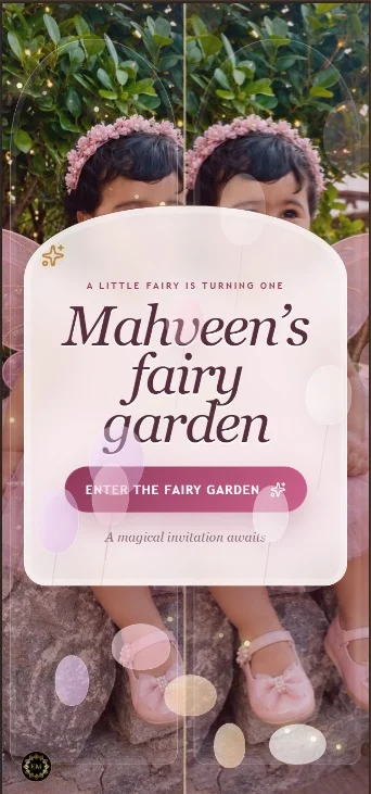 A Little Magic invitation design concept