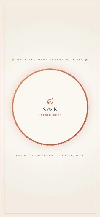 Golden Sunset Union invitation design concept